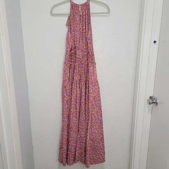 J Crew Tie-waist halter dress in Liberty® Ellie fabric NWT Sz M CA089 - Picture 7 of 10